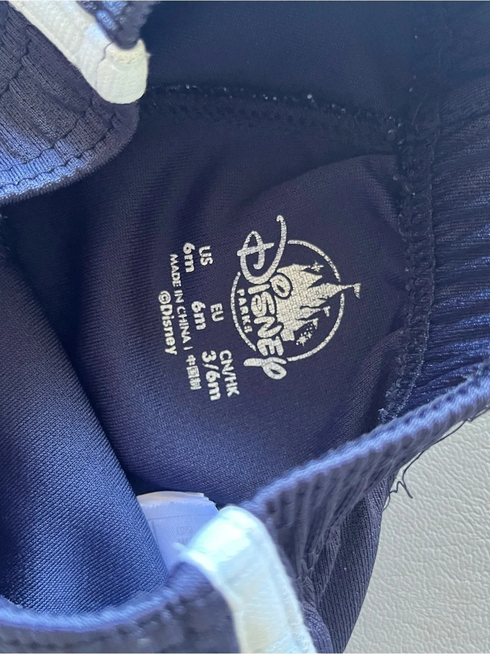 Disney Navy Blue Shorts with Light Blue Trim